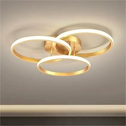 Romantic minimalist bedroom living room ceiling lamps modern fashion circle study bedroom dining room Aluminum led ceiling light