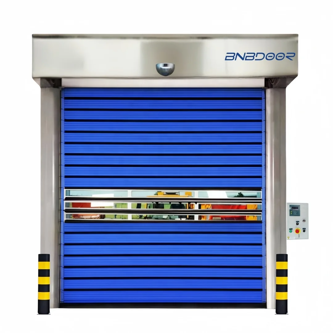 HOT Remote Control Metal Industrial automatic aluminum Fast Closing aluminium high speed Spiral Rolling Up workshop Door
