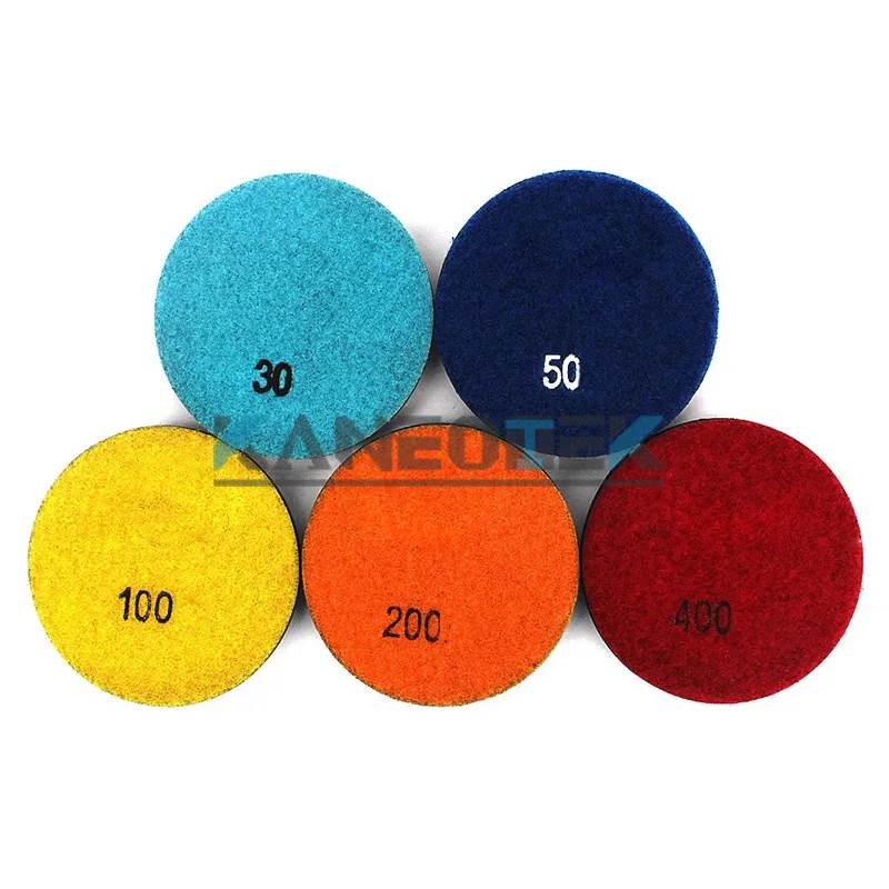 KANEOTEK Resin Bond Wet And Dry Diamond Floor Polishing Pad Production Machine For Polishing Concrete Or Marble Stone Floor