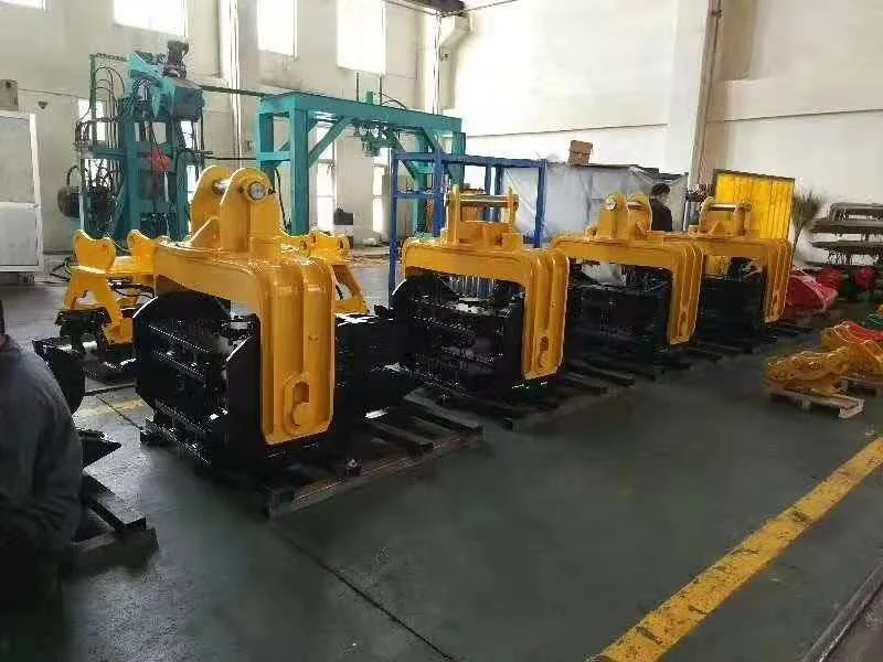 Mini excavator heavy duty vibratory hammer using pile driver hydraulics