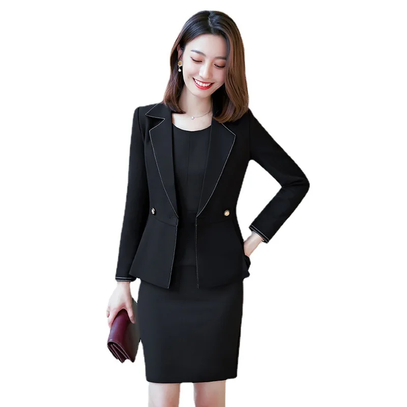 Factory Wholesale Elegant Formal Business Black Belt Women Office Ladies