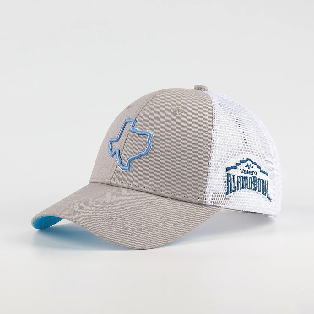 Wholesale Baseball Mesh Cap Fashion Logo High Quality 6 Panel Cotton High Profile Strip Print Trucker Hat With 3D Embroidery