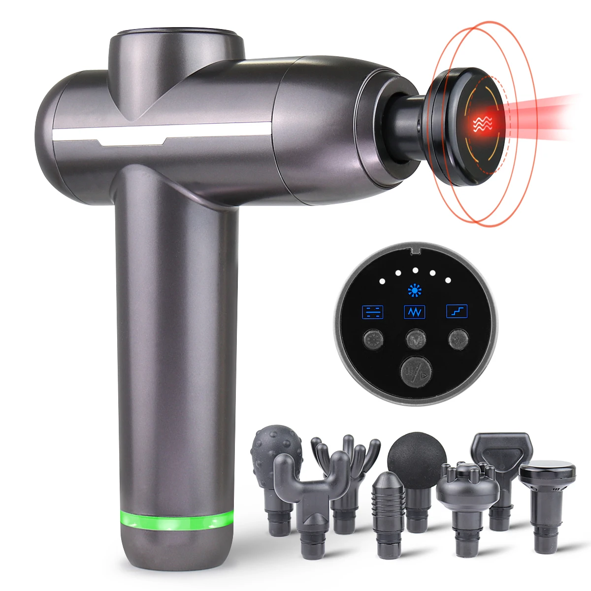 
5 Speed Sports Heating Body Neck Relax Gun Massage best muscle massage gun heat waterproof 