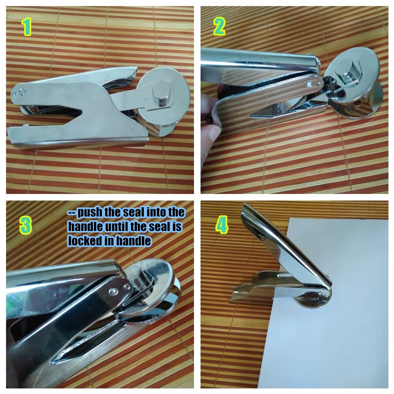 Personalized Custom LOGO Embossing Seal Stamp