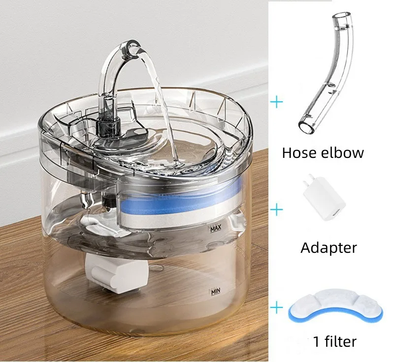 Ultra quite Automatic Intelligent Pet Drinking Water Fountain 1.8L Dog Dispenser