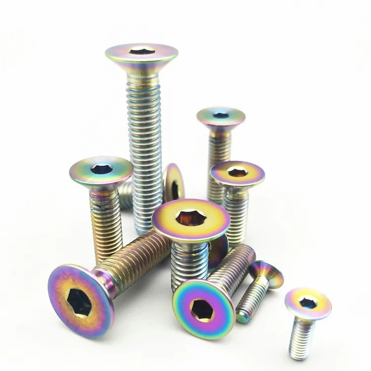 Винты Gbr Titan Titanium Gold Gr 2 Din912 M10 Gr2 M10X24 M4 Screw Gr5 Din933 Bolt/титановый винт/титановый крепеж M6 для