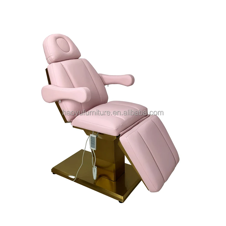 pink leather cover massage table facial chair spa beauty salon esthetician facial chair