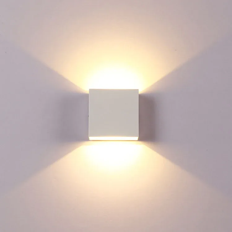 Stock Available Modern Led Up And Down Indoor Outdoor Lights Waterproof Ip65 Wall Lamp Sconce Bracket Mounted Wall Lights