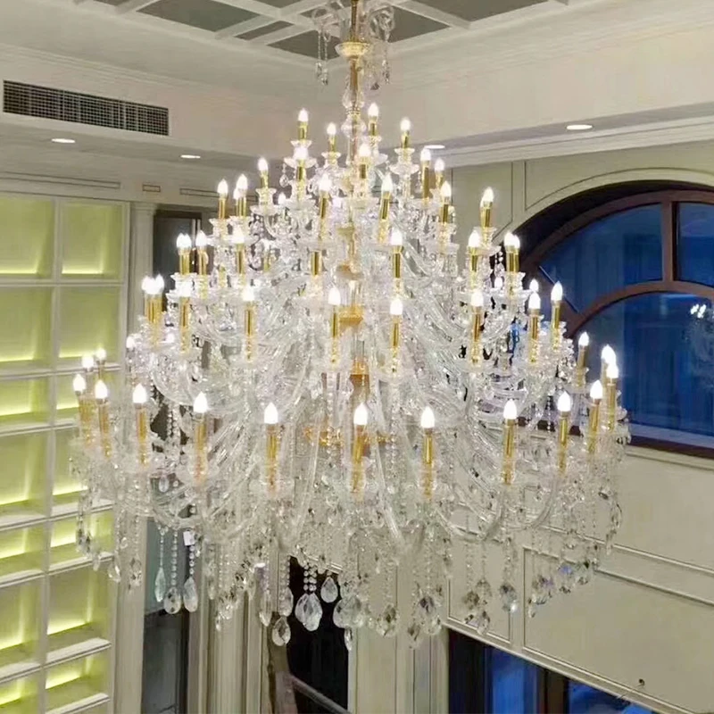 2024 Hot Sale Reusable Crystal Chandelier Modern Large Luxury Crystal Chandelier For Restaurant Wholesale Chandelier