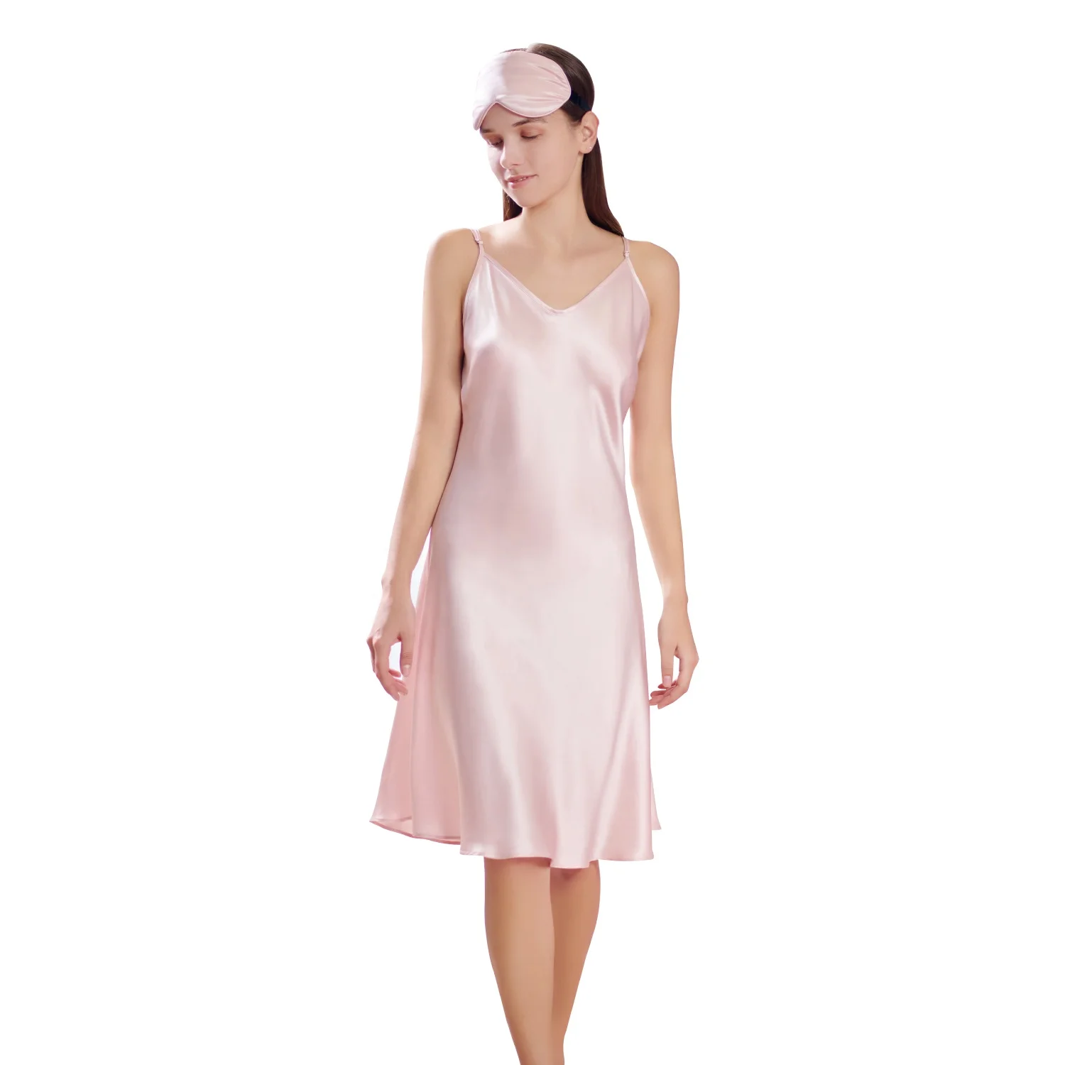 Factory OEM Pure Silk harness pajamas 100% silk dresses women silk sleepwear