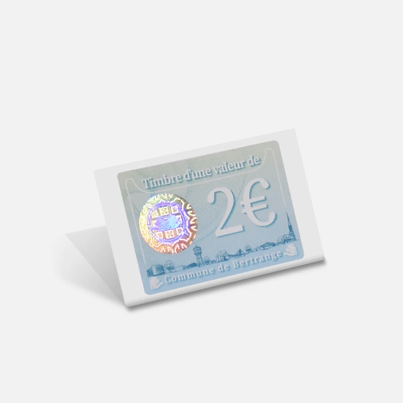 Hot Stamping Foil Hologram Strip label sticker security anti-counterfeit sticker for  Booklet Ticket Coupon Booklet