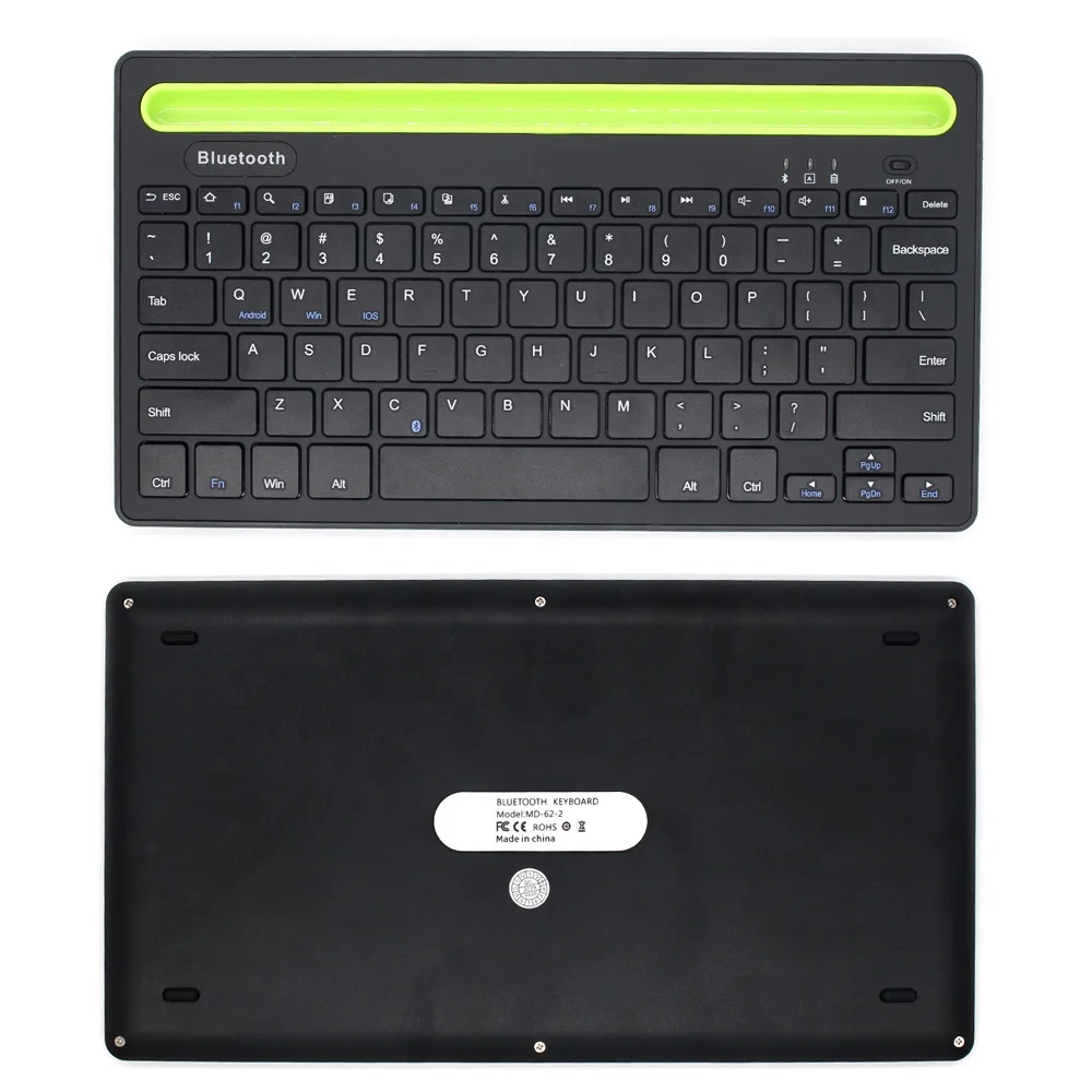 NEW Blue  tooth Wireless Keyboard with holder Notebook Tablets Laptop coumpter Pad keyboard rechargeable