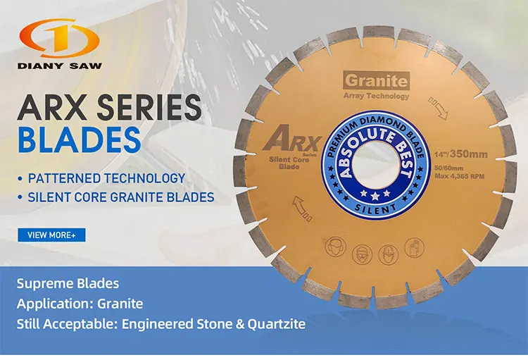 300/350/400/450mm ARIX Diamond Saw Blade Segment Diamond Cutting Disc Circular  For Granite Marble Cutting Blade
