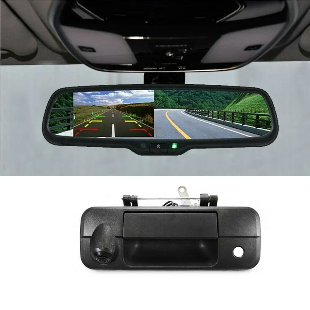 
iPoster hot-selling Tailgate Reverse Camera+4.3 inch Rear View Mirror Monitor for Toyota Tundra 2007-2014 