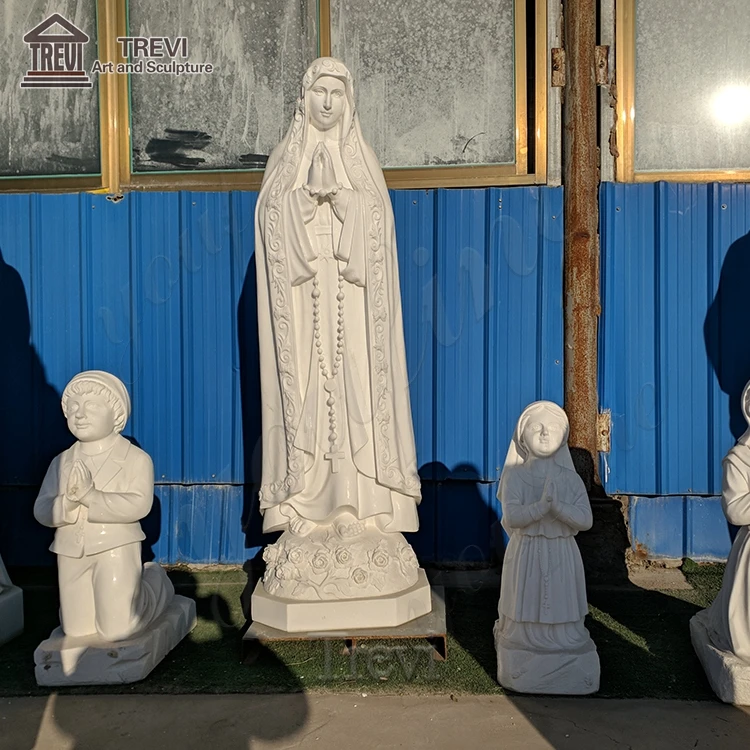 Вьетнамские мраморные скульптуры католическая леди Фатимы Дева Мария статуя от китайского поставщика