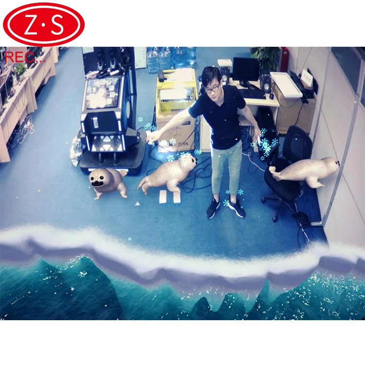 
Attractive game products interactive animal games interactive 3D wall for aquarium 