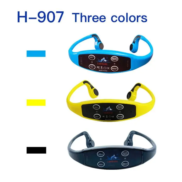 New Technology H907 Magnetic Charging Swimming Pool Training Wireless Bone Conduction Headset