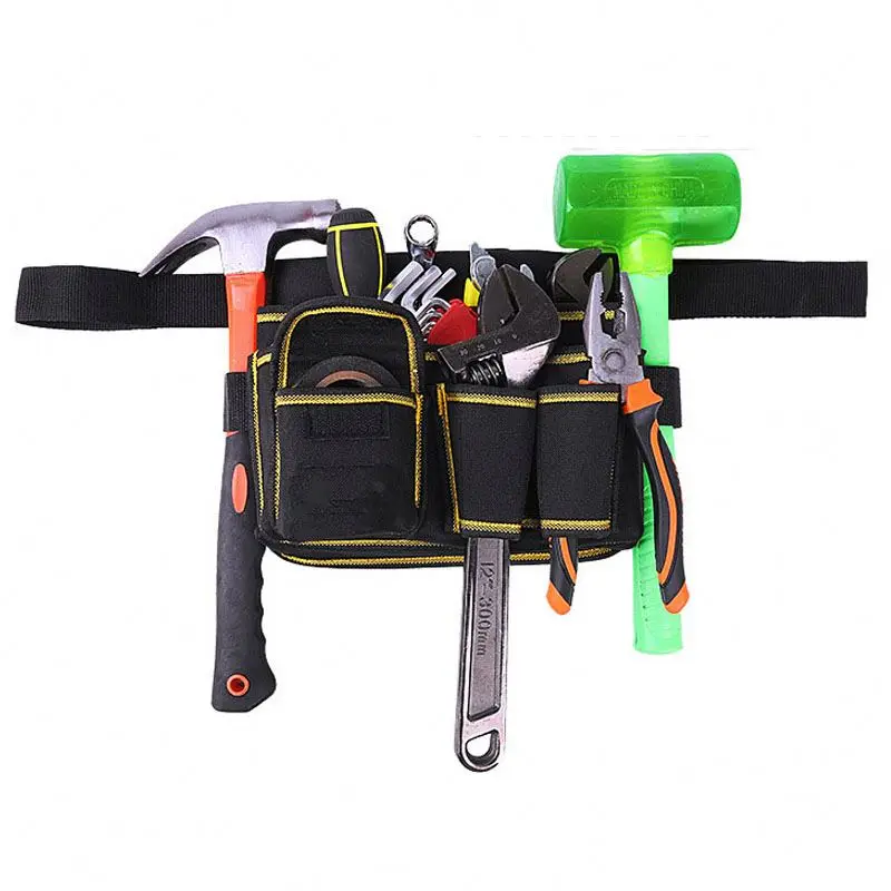 FREE customization High Quality Portable Multi-Purpose Electrical Tools belt bag Pouch Oxford electricians tool kit