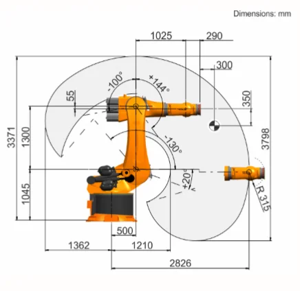 KR 360 R2830 робот рука cnc вакуумный захват для подбора и работы с гибочной машиной