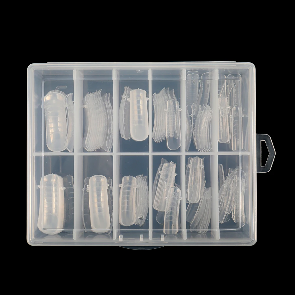 Acrylic Nail Quick Building Mold Designs Tips Nail Dual Forms Finger Ballerina  Nail Tips For Polygel