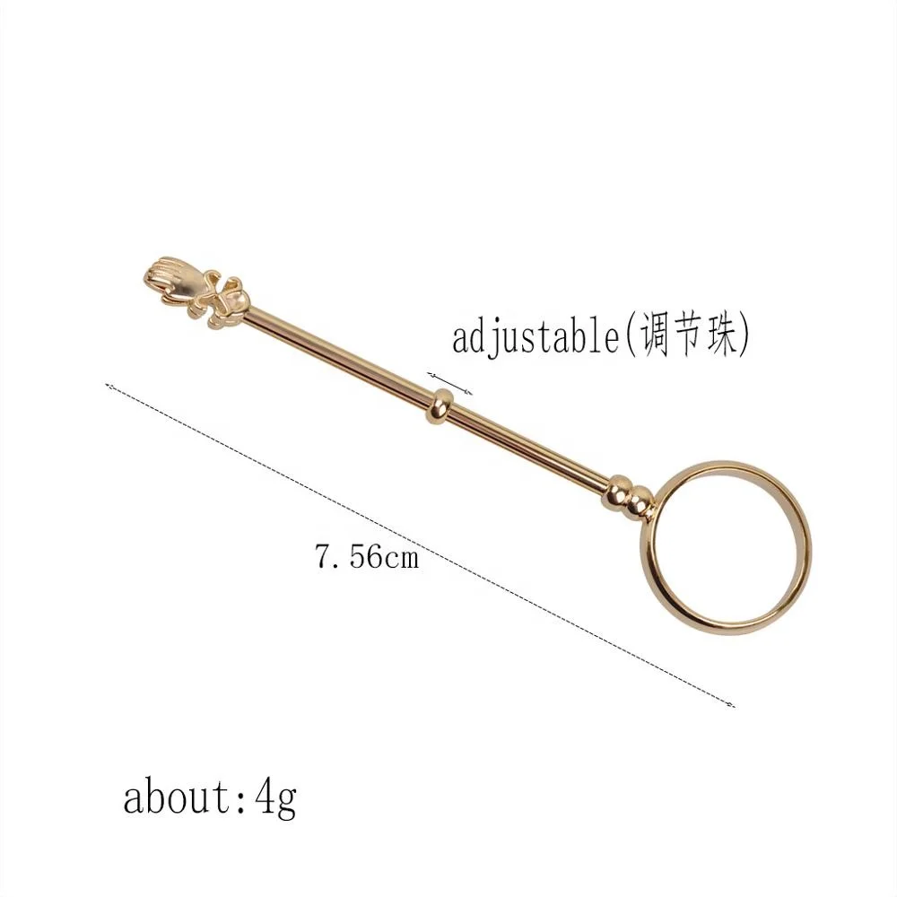 Fashion Creative Smoking Accessories Hand Shape Men Women Brass Gold Silver Metal Cigarette Holder Ring