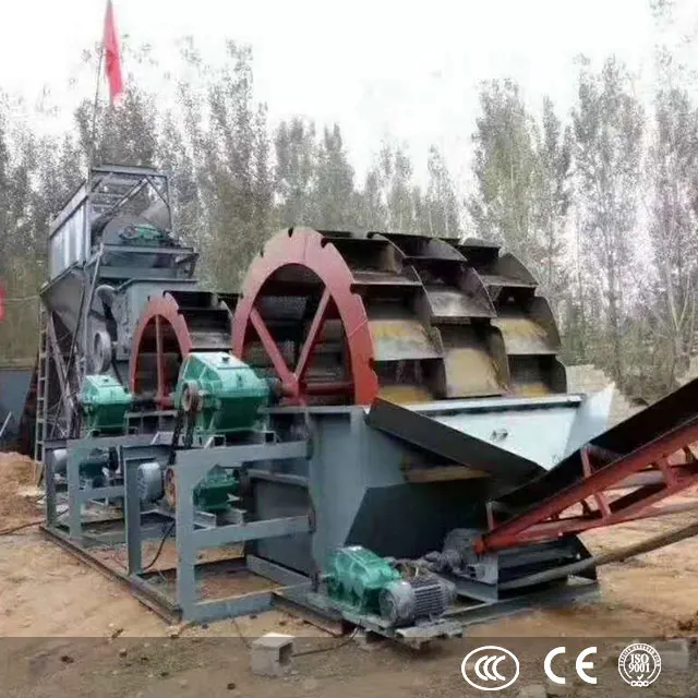 CFTC wheel bucket sand washing machine 120t sand washer price XS-3215 clay bucket sand washer machine