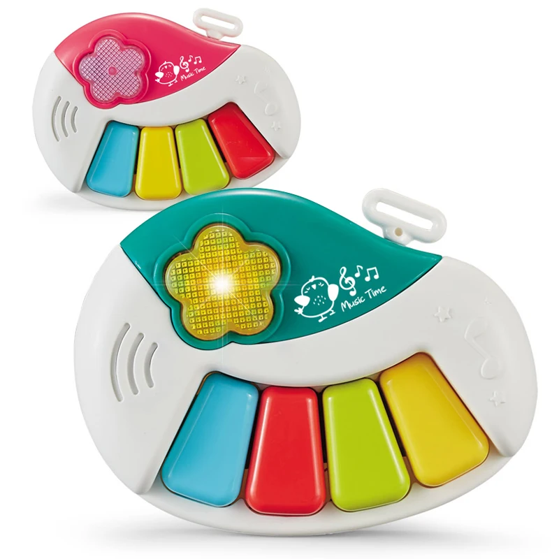 Sound lighting infant playing mini toys music baby piano