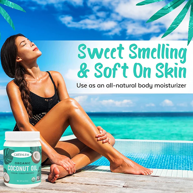 DAAO OEM Pure Virgin Coconut Oil for Cooking and Skin care for Women