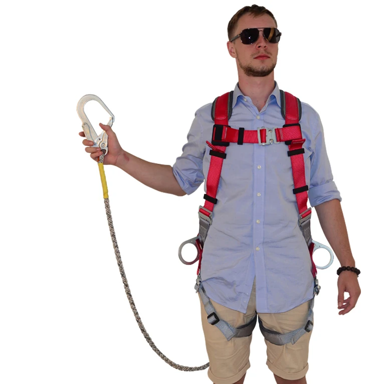 Fall protection equipment Customized Adjusting Full Body Climbing Harness Safety Belt