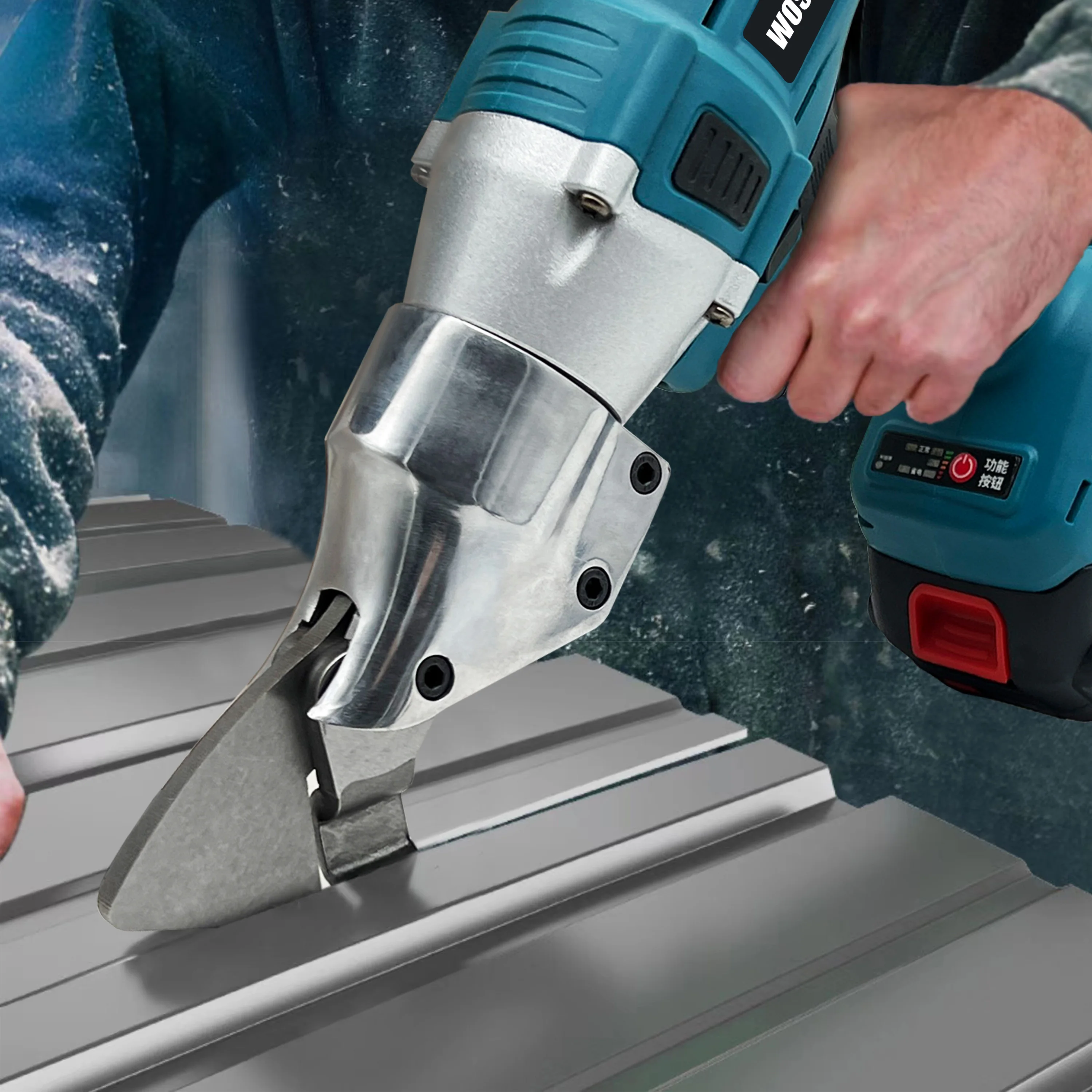 WOSAI Wholesale Comfortable Handle 20V Wear Resistant Brushless Cutting Shear Iron Sheet Scissors