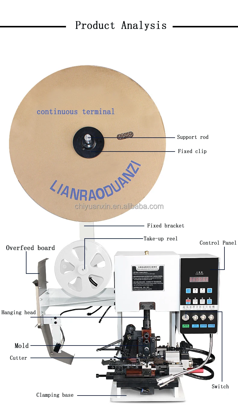Mute terminal single wire multi-core wire wiring stripping machine with stripping terminal machine