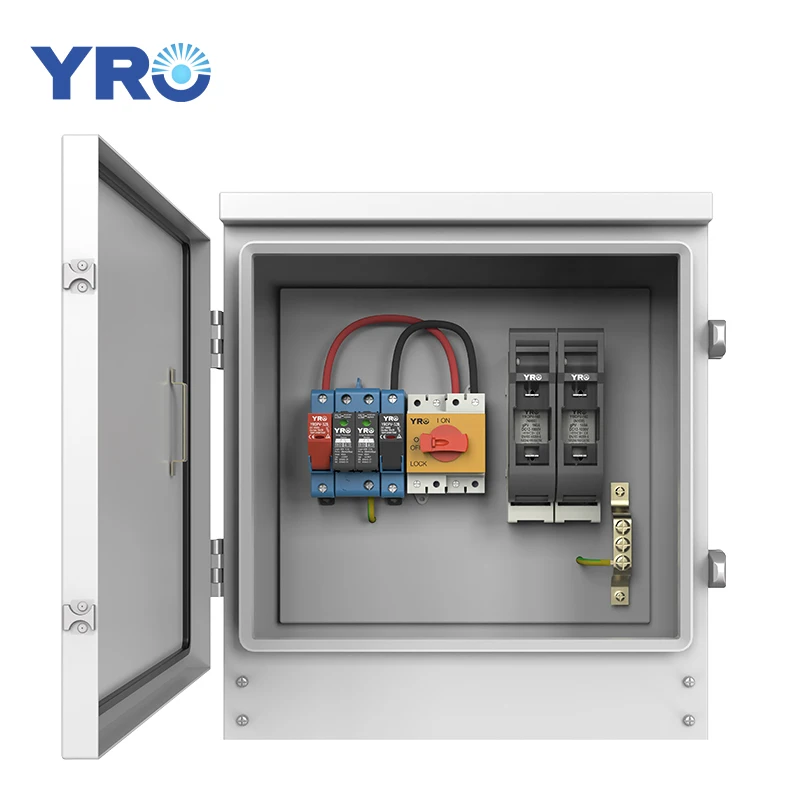 Top Quality DC 1000V 1String Solar PV Combiner Box 1 In 1 Out for Energy Storage System With battery fuse