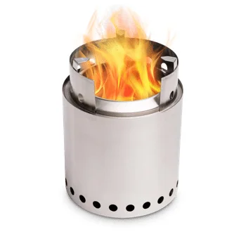 New Camping Hiking Folding Portable Stainless Steel BBQ Wood Gas Stove Smokeless Wood Burning Fire pit