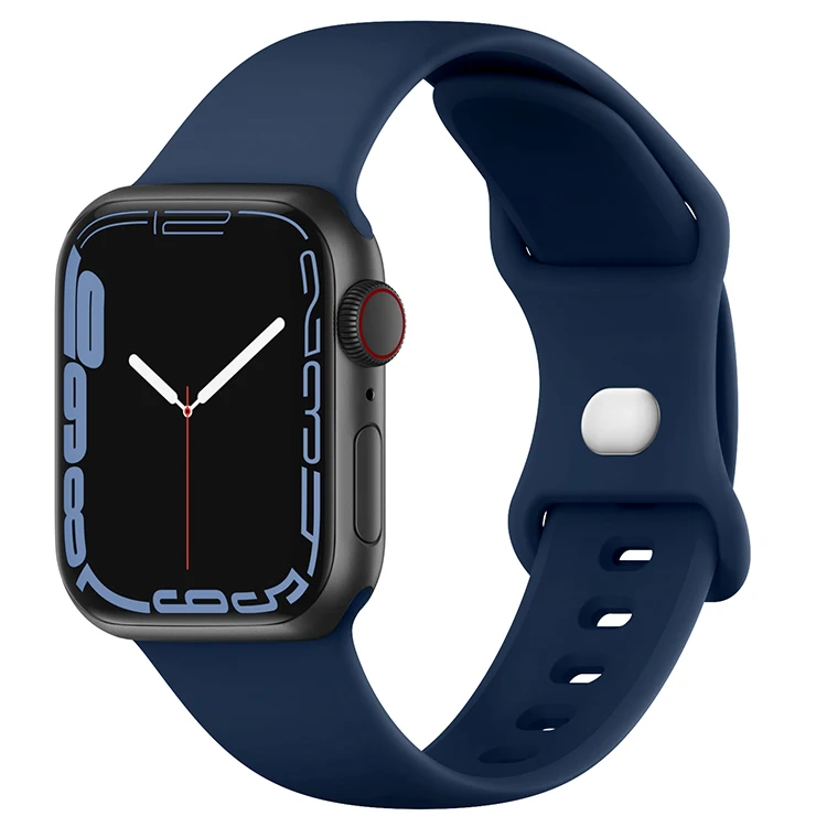 New Arrival A-S012 Waterproof Silicone Smart Watch Strap Sport Watchband Soft Wristband Watch Bands For Apple Watch Series