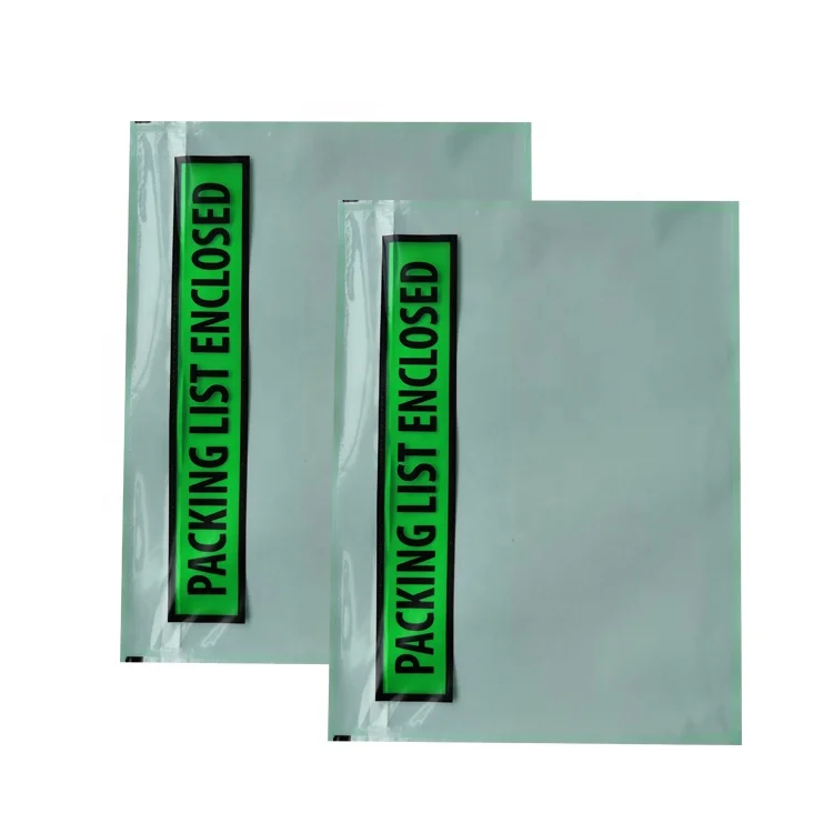Packing List Enclosed Invoice Envelopes From Manufacturer