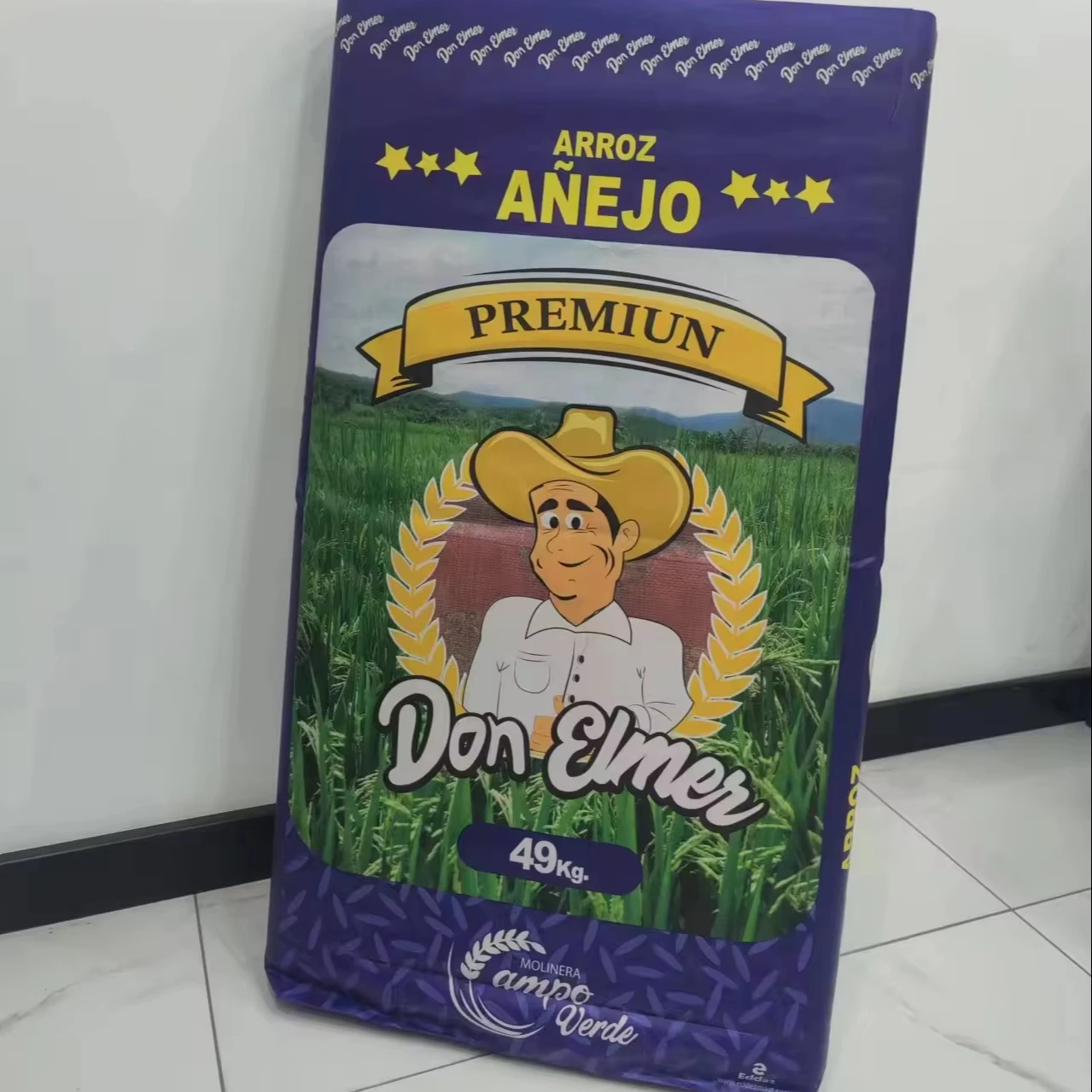 pp polypropylene woven rice sack laminated pp woven packaging bags 10kg 25kg 49kg 50kg