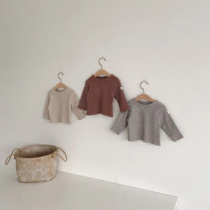 Детская одежда Новинка осени 2021 футболка с длинным рукавом топы для мальчиков и девочек детская хлопковая рубашка в