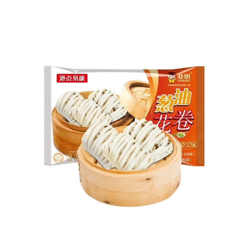 Wholesale healthy breakfast Chinese traditional Steamed Twisted Roll with Scallions