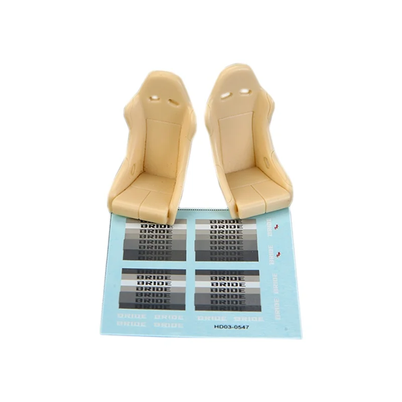 Hobby Design 1/24 Sports Seat (F) Bride Vios Low Max (Resin+Decal)HD03-0547 Model Car Modifications Hand Made Model