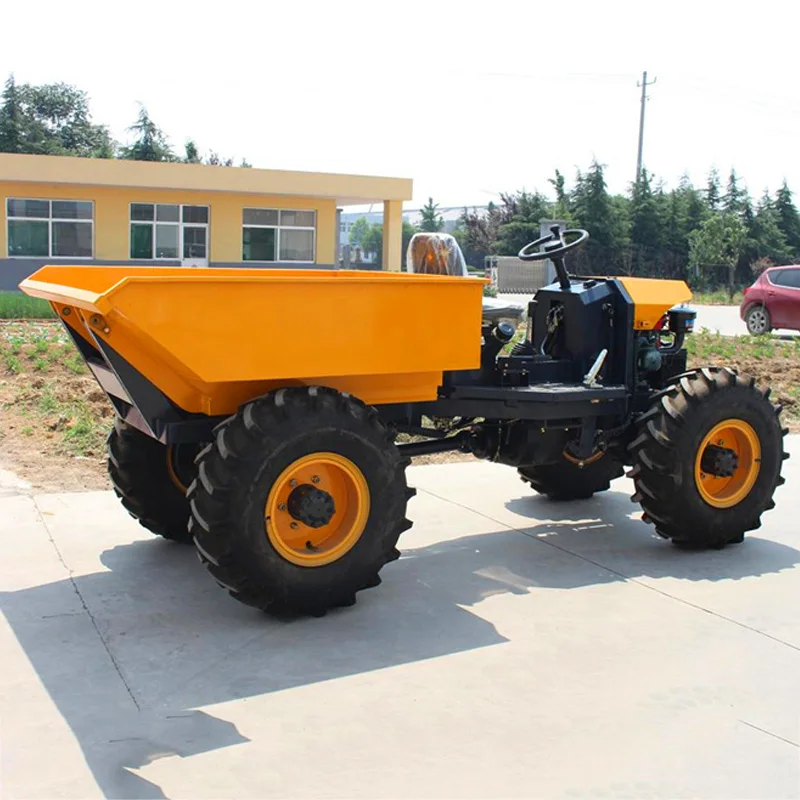Compact Mini Site Dumper Chinese Factory Small Dump Truck ZY100 1 Ton Mini Dumper Oil Palm Dumper