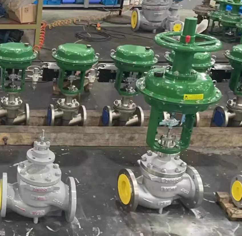 Pneumatic control valve ZJHP-16C film proportional flow single seat steam thermal oil flow rate high-temperature resistant