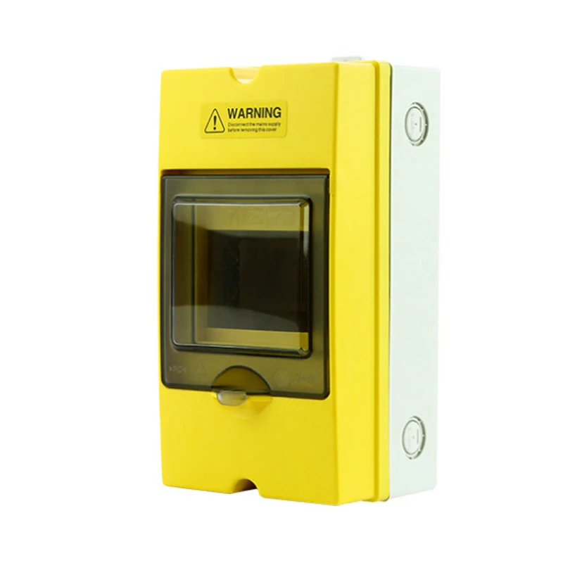 Manufacturer 4 way Outdoor IP66 Single Phase 230VAC Electrical Waterproof Plastic PC Circuit Breaker Box