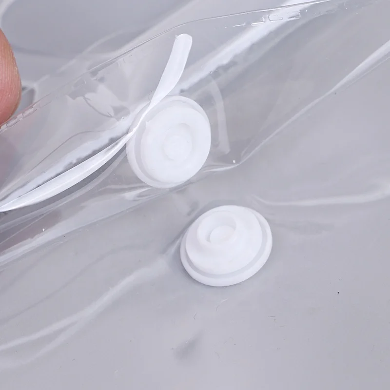 Clear plastic pvc hanger hook hanging plastic zipper bags for underwear