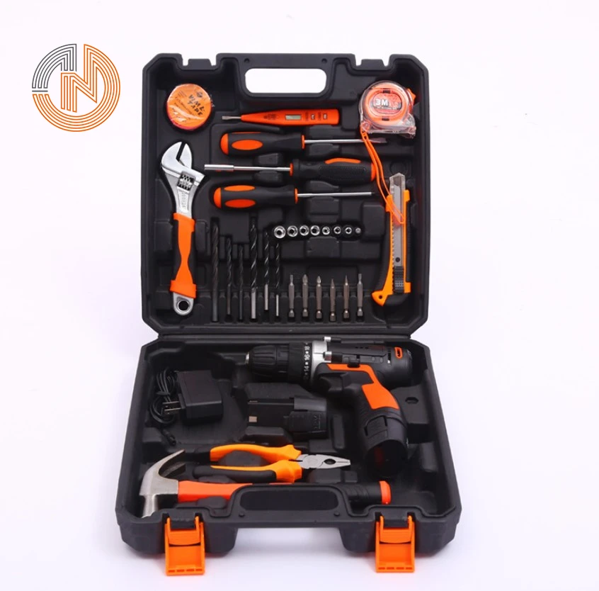 High efficiency Green and Orange color 36PCS Expanded rose combination Hardware tools set ,Hand tool set
