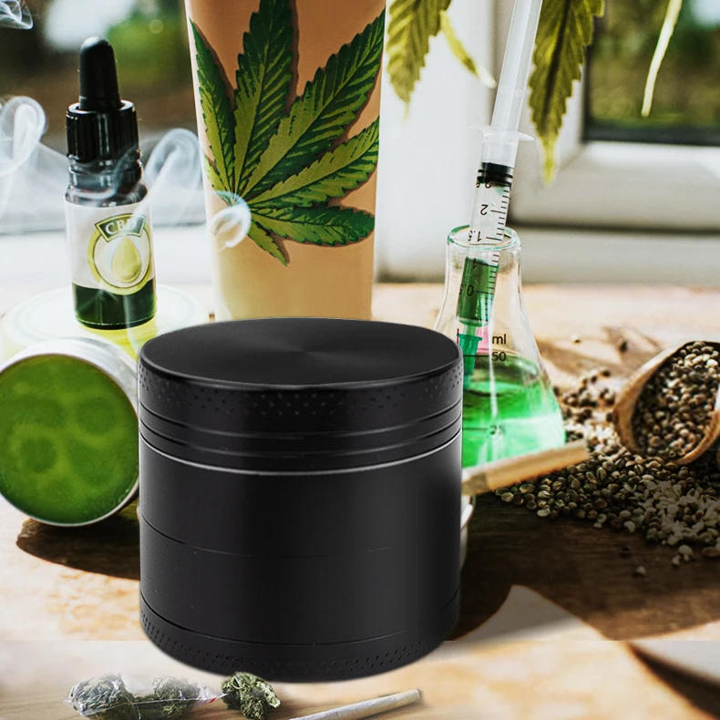 Измельчитель дыма из цинкового сплава с логотипом на заказ