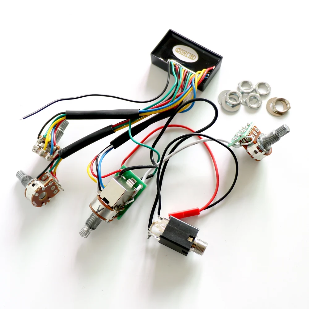 DIY электрогитары Запчасти для активного отдыха бас-звукосниматель предусилитель цепи с 2 диапазона цепи для пассивного Пикапы