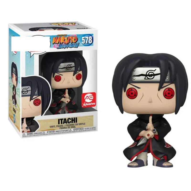 POP Collectible Ornament Anime Kakashi Uchiha Itachi Sasuke Action Figure Toy Model