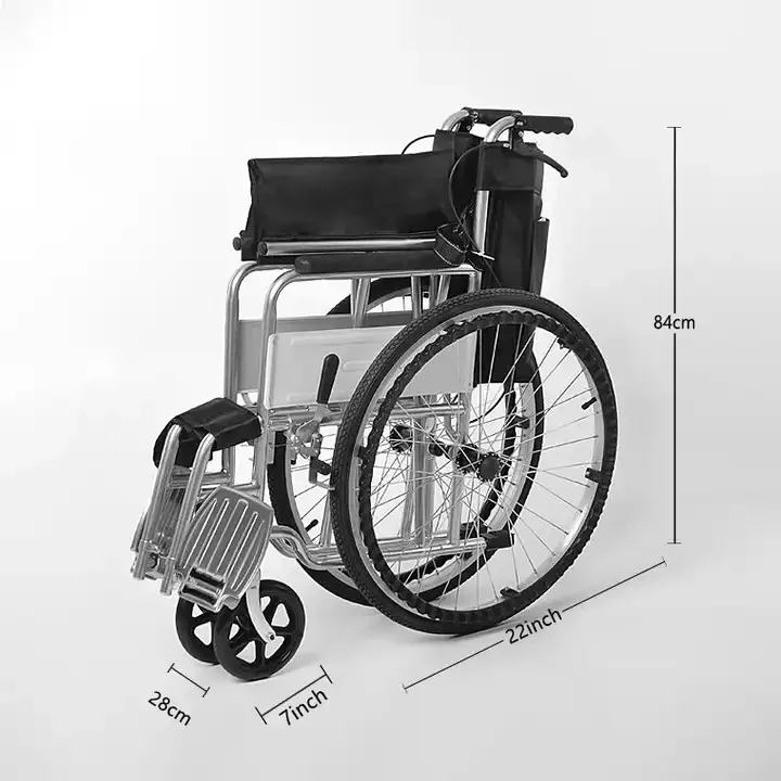 medical manual cheap foldable lightweight wheelchair handicap patients disabled wheel chair