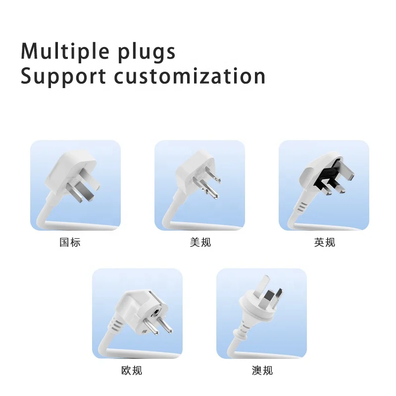 Universal international Power Strip 5 port socket with 2A 1C Power Socket  UK US AU EU Plug Socket extension lead