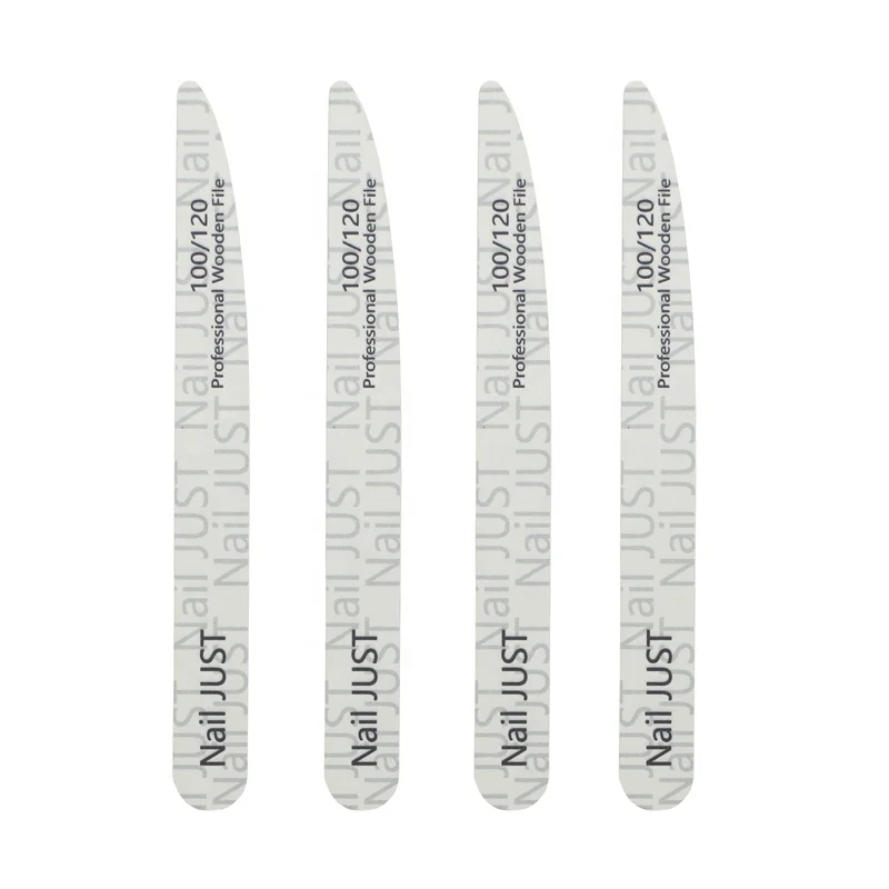 Factory Supply Knife Shape Wooden Double Sided Nail File Printed Nail Polish Strip Nail File